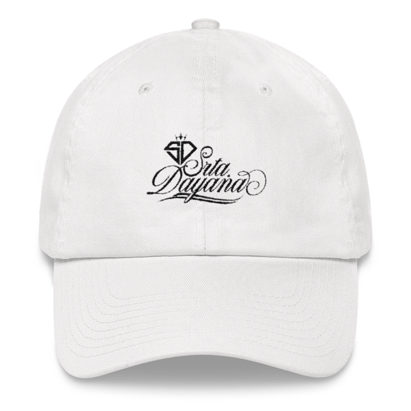 Srta Dayana - Dad hat - White x Black Logo