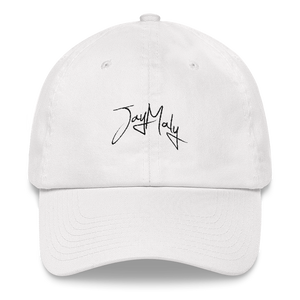 Jay Maly - Dad hat - White x Black Logo